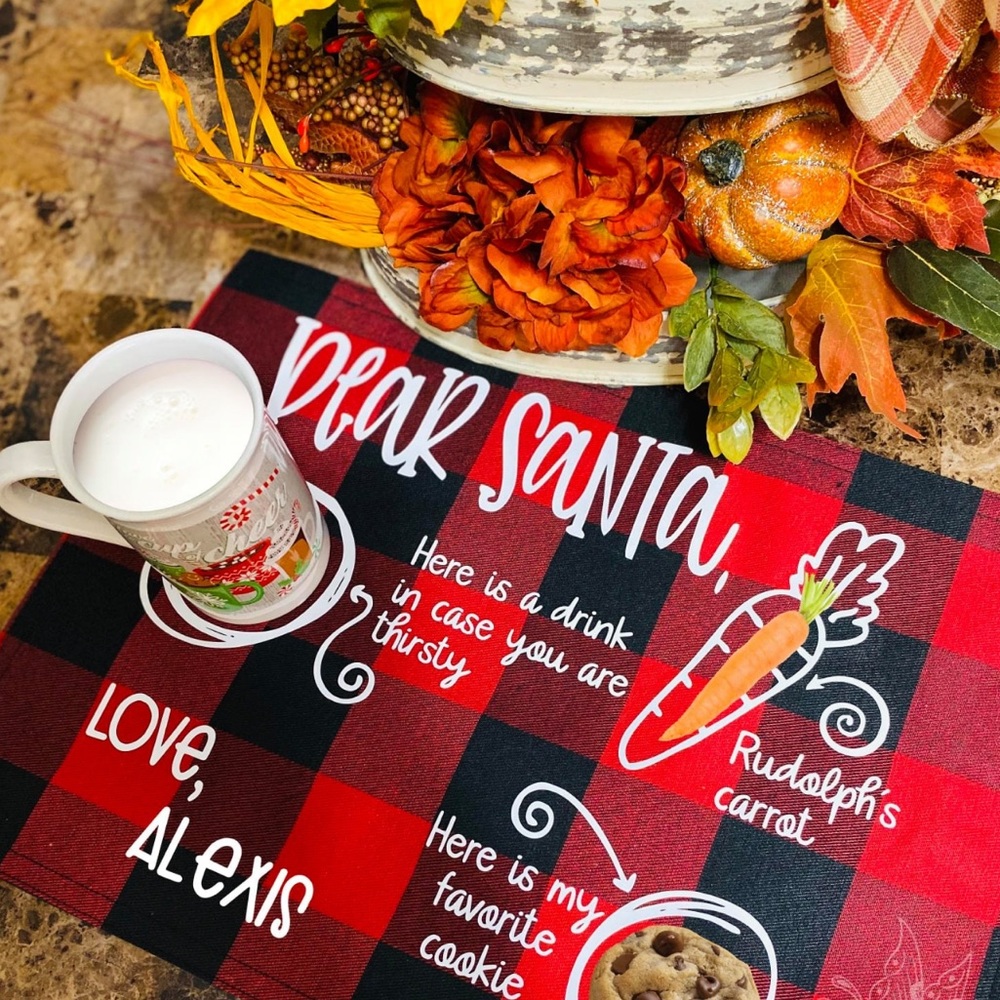 Personalized Dear Santa Placemat